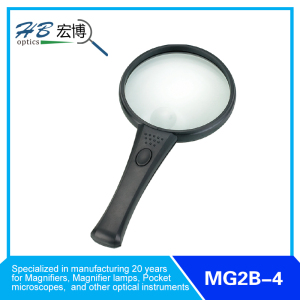 Handle Magnifier with 2PCS LED Lamp