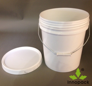 20L American Style Paint Plastic Pail with Lid and Handle