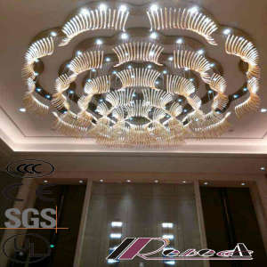 Hotel Decorative Flower Shape LED ceiling Lamp & Chandelier for Lobby